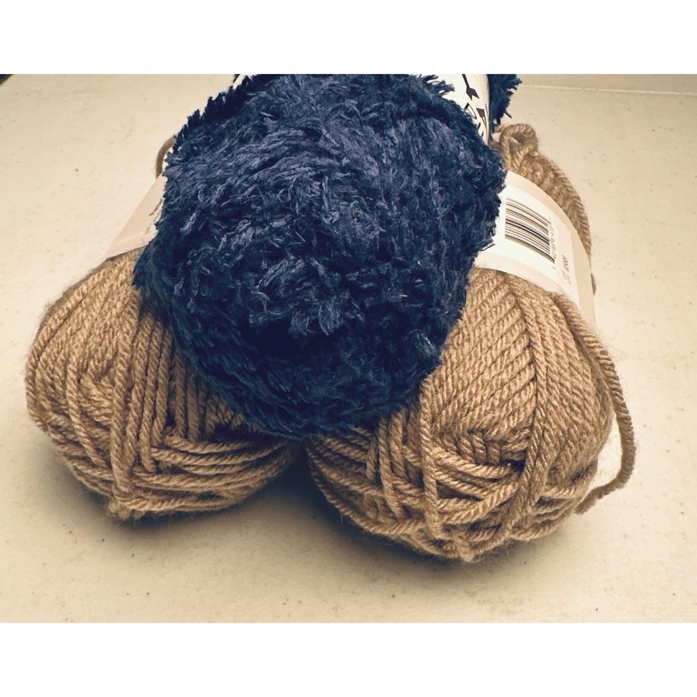 Premier Just Active Taupe & Just Yarn Plush Night Sky Bundle 3 Skeins - Picture 4 of 4